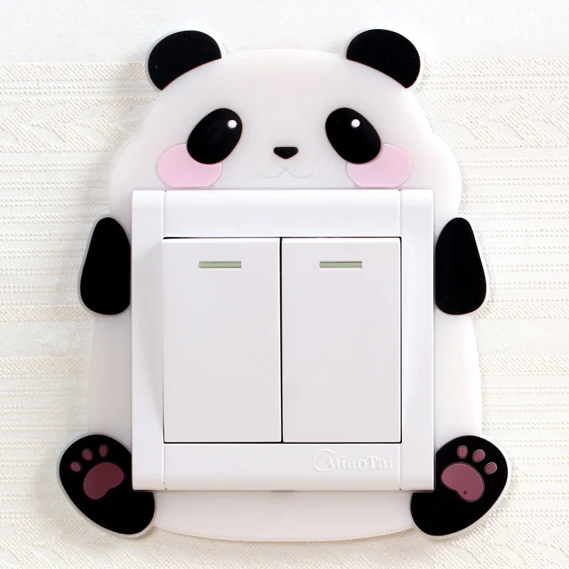 Cute Cartoon 3D Ice Cream Switch Sticker - Luminous Silicone Protective Cover