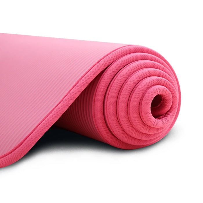 YECOKISO 10MM Extra Thick Non-Slip Yoga Mat – Exercise and Pilates Fitness Mat with Bandage