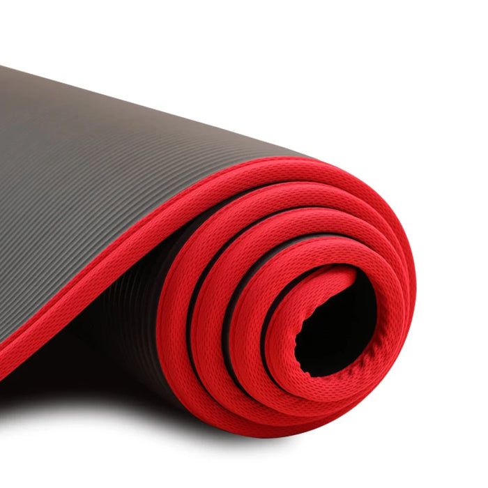 YECOKISO 10MM Extra Thick Non-Slip Yoga Mat – Exercise and Pilates Fitness Mat with Bandage