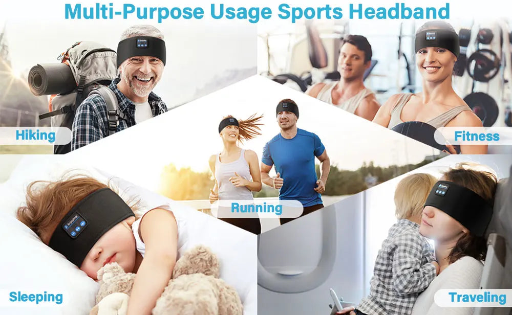 Sleep Headband with Bluetooth 5.0 Headphones