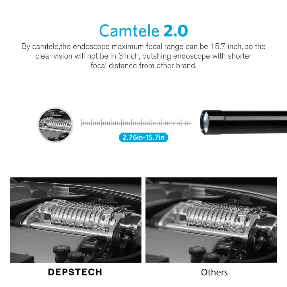 DEPSTECH Dual-Lens Wireless Endoscope Camera