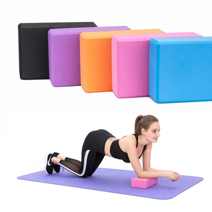 EVA Foam Yoga Block – Lightweight Pilates & Fitness Brick for Back Exercise and Bodybuilding