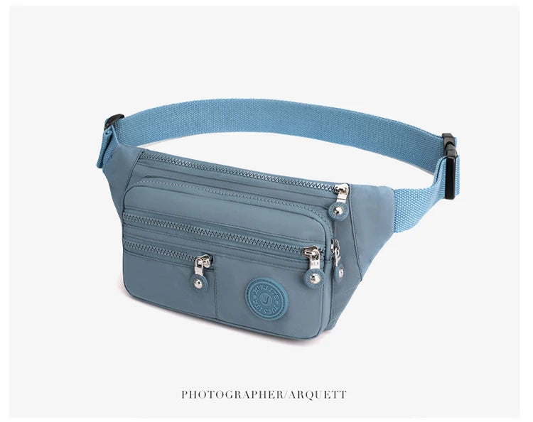Korean Style Crossbody Nylon Waist Pack