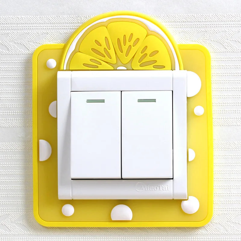 Cute Cartoon 3D Ice Cream Switch Sticker - Luminous Silicone Protective Cover
