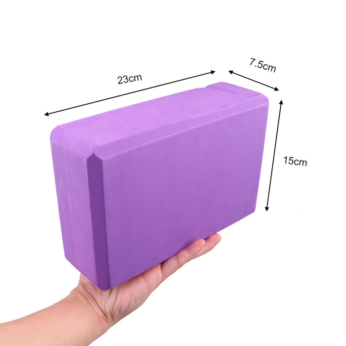 EVA Foam Yoga Block – Lightweight Pilates & Fitness Brick for Back Exercise and Bodybuilding