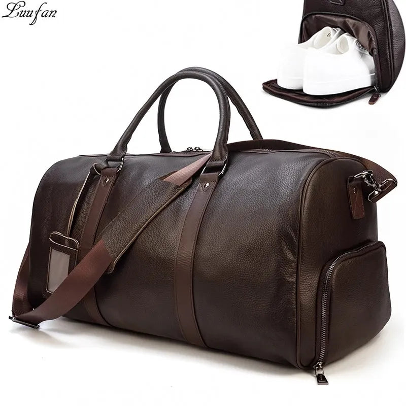 Genuine Leather Duffel Bag