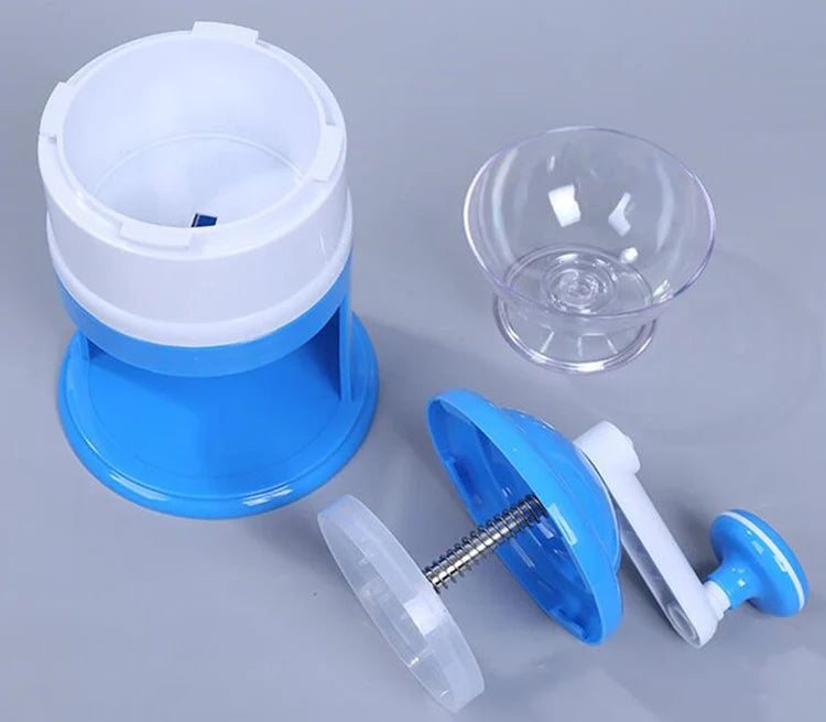 Portable Hand Crank Ice Crusher & Snow Cone Maker