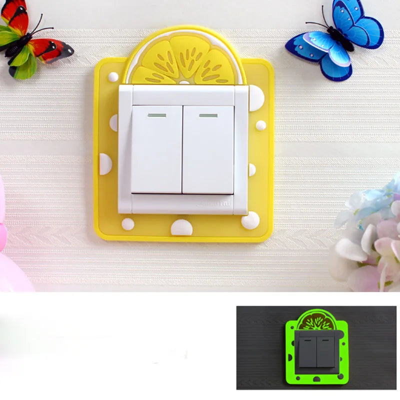 Cute Cartoon 3D Ice Cream Switch Sticker - Luminous Silicone Protective Cover