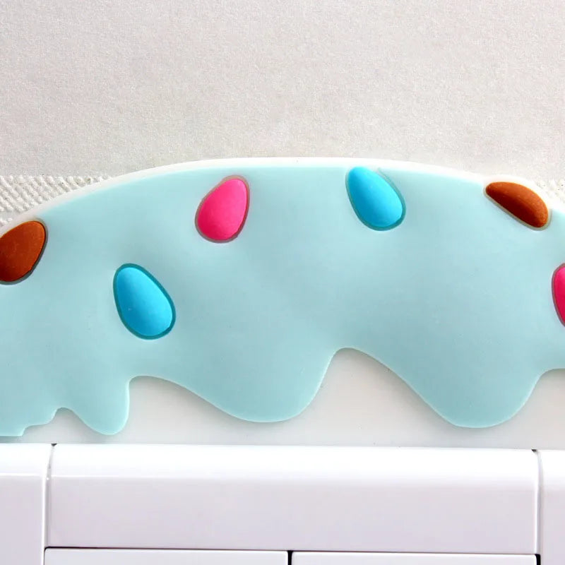 Cute Cartoon 3D Ice Cream Switch Sticker - Luminous Silicone Protective Cover