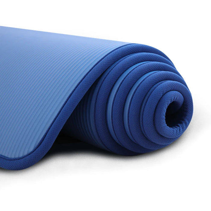 YECOKISO 10MM Extra Thick Non-Slip Yoga Mat – Exercise and Pilates Fitness Mat with Bandage