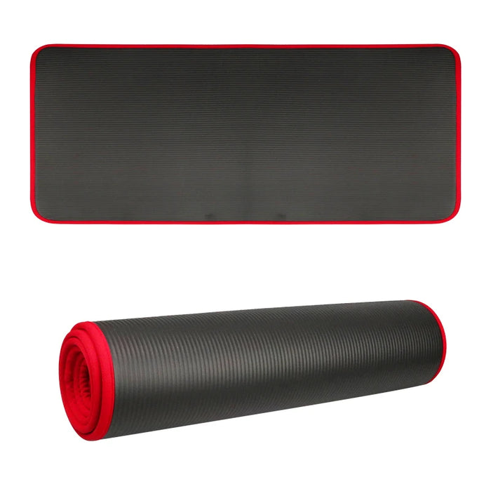 YECOKISO 10MM Extra Thick Non-Slip Yoga Mat – Exercise and Pilates Fitness Mat with Bandage