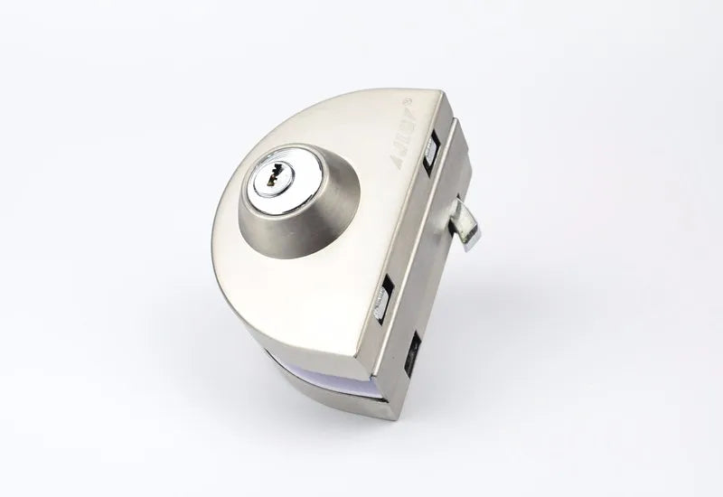 Sliding Central Glass Door Lock - 304 Stainless Steel, Bidirectional Unlock