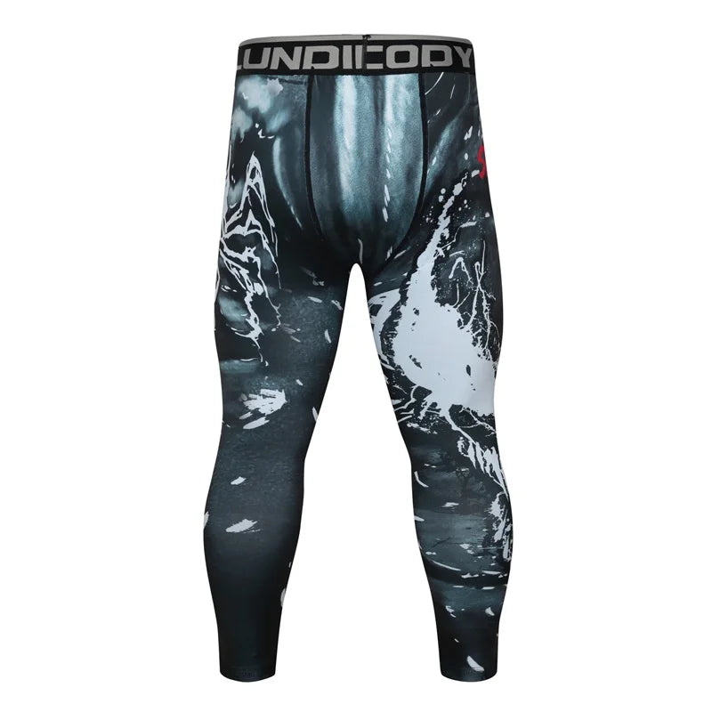 MMA BJJ Rashguard T Shirts+Pants Rash Guard Fitness Tracksuit Boxing Jerseys Muay Thai Compression Men  Kickboxing Sport Suit
