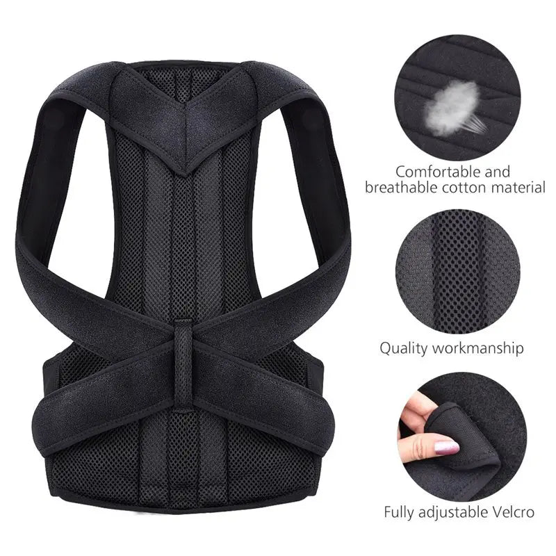 Adjustable Back Posture Corrector with Lumbar Support