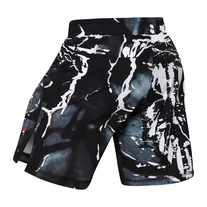 MMA BJJ Rashguard T Shirts+Pants Rash Guard Fitness Tracksuit Boxing Jerseys Muay Thai Compression Men  Kickboxing Sport Suit