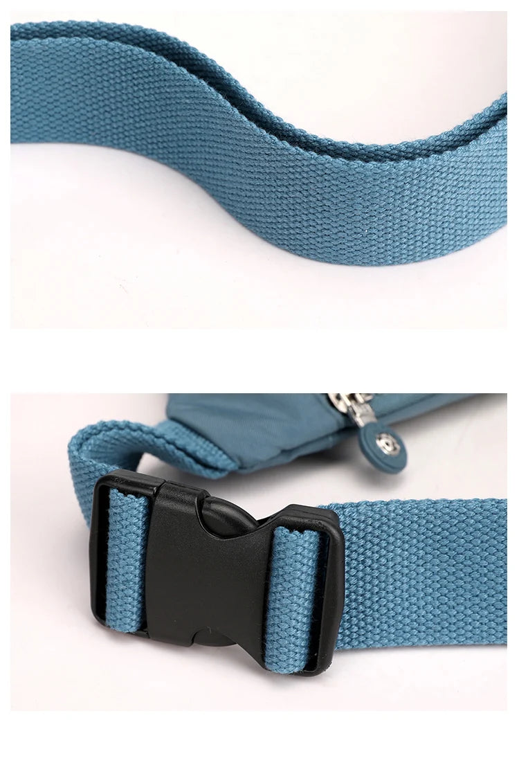 Korean Style Crossbody Nylon Waist Pack