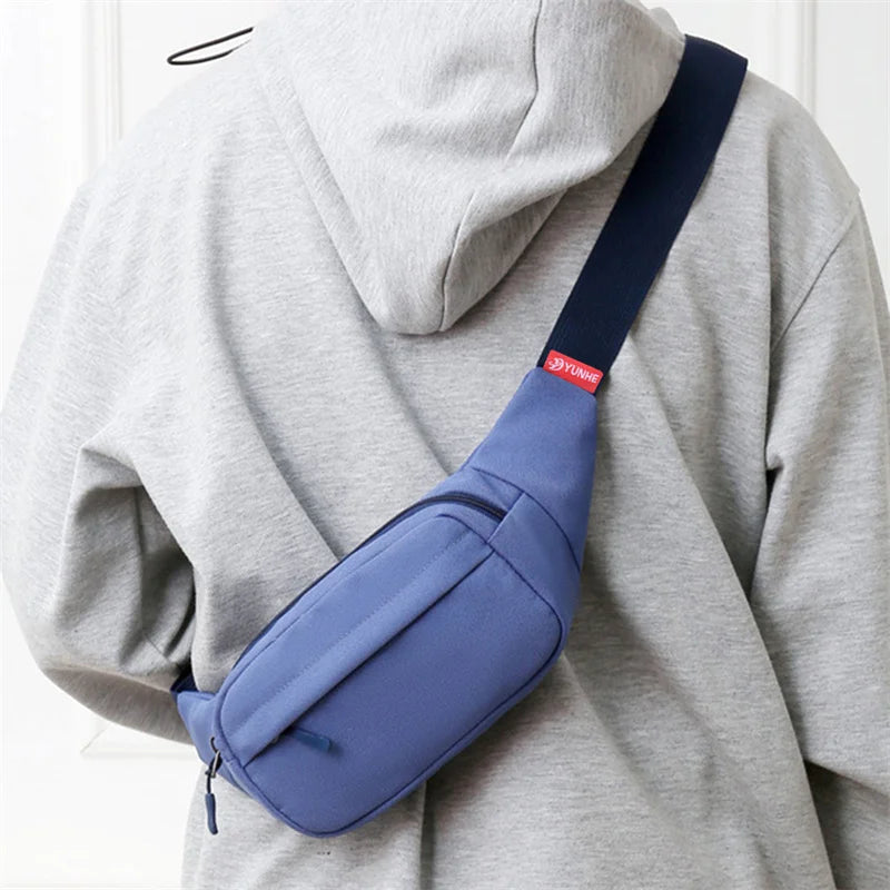 Unisex Canvas Waist Bag – Small Crossbody Fanny Pack for Men and Women