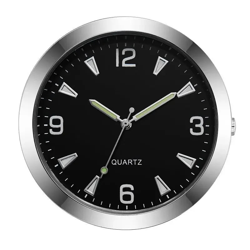 Luminous Car Dashboard Clock – Waterproof Mini Timepiece