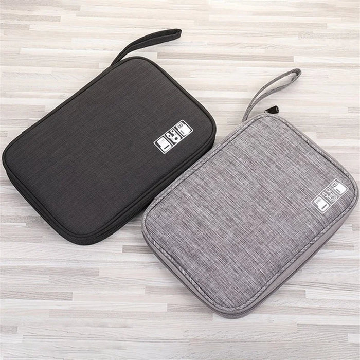 Portable Travel Cable Organizer Bag