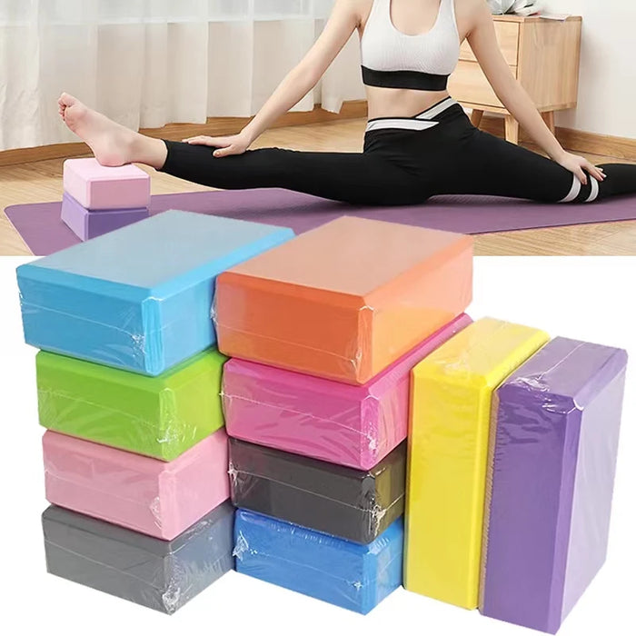 2PCS EVA Yoga Blocks – Foam Fitness Brick for Stretching, Yoga, and Body Shaping