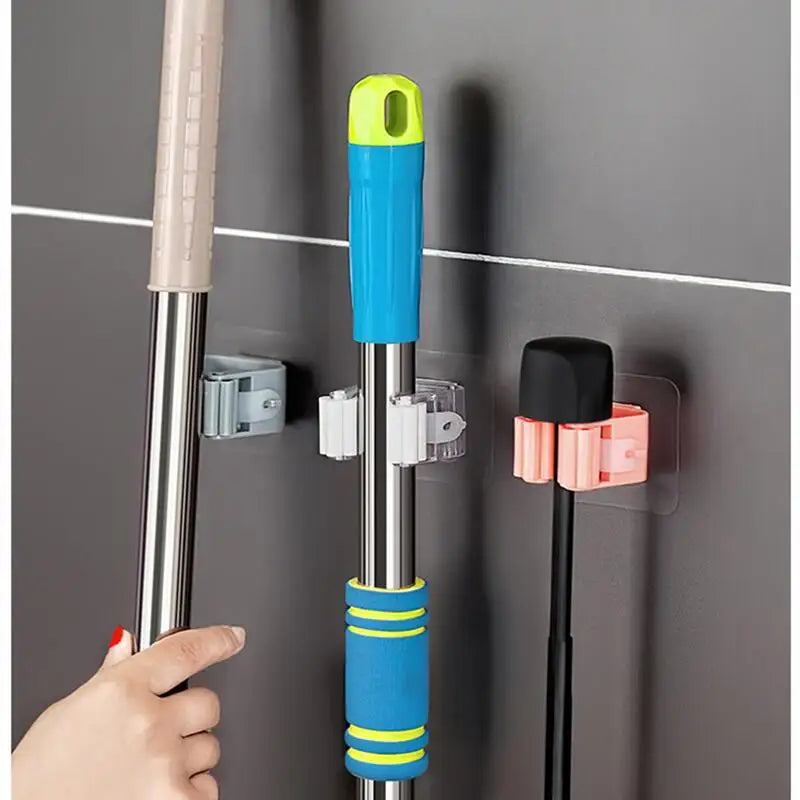 Self-Adhesive Mop and Broom Holder