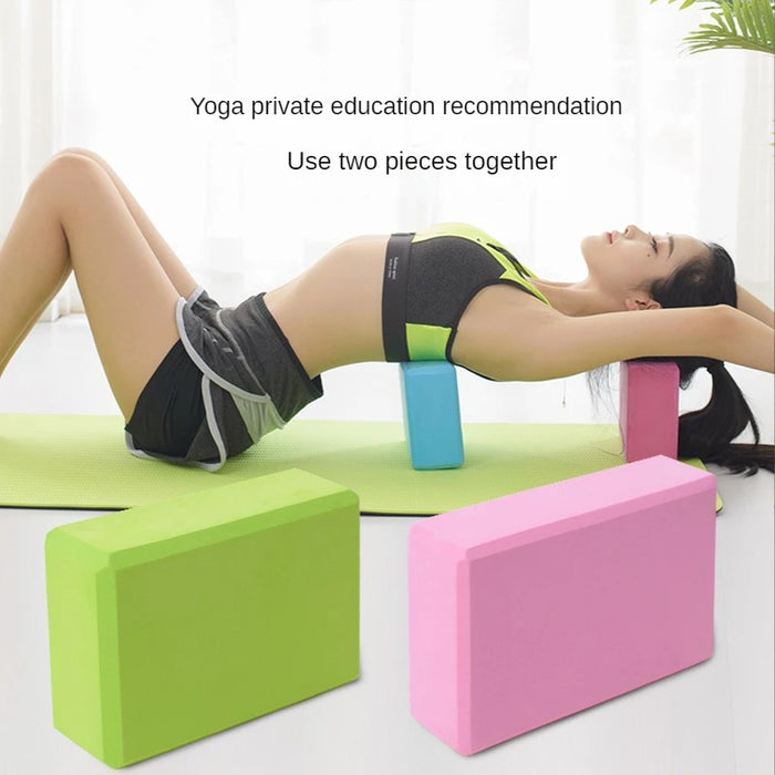 EVA Foam Yoga Block – Lightweight Pilates & Fitness Brick for Back Exercise and Bodybuilding