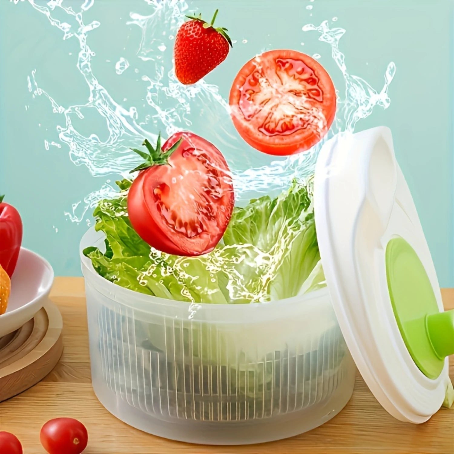 Vegetable & Salad Spinner with Colander Basket