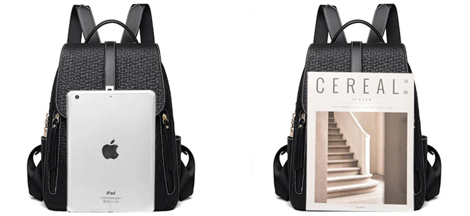 Fashion Backpacks Female High Quality Leather Bagpack for Women Rucksacks Large Capacity School Bag Ladies Travel Bags Mochilas