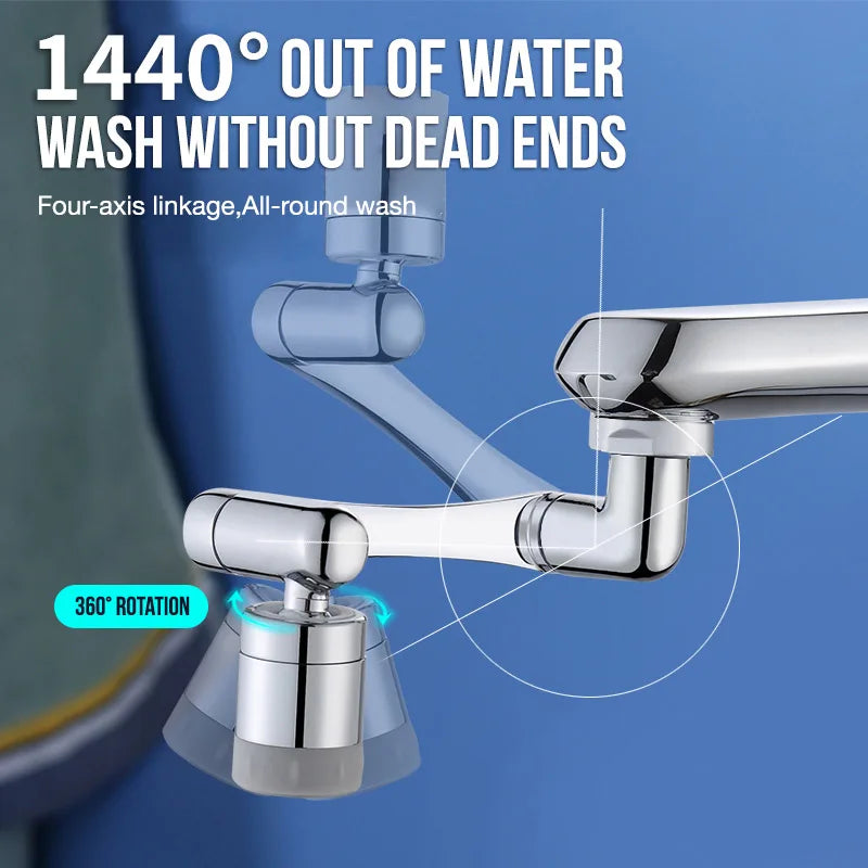 1080° Swivel Stainless Steel Faucet Extender