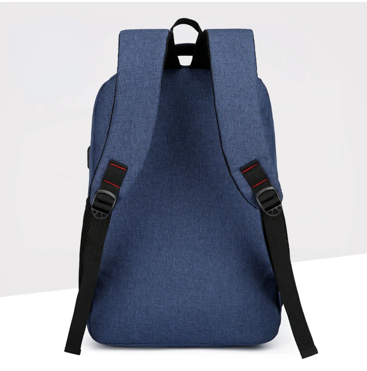 Classic Men Waterproof Backpack USB Charging Casual Travel Backpack Men Large Capacity Travel Laptop Backpack School Bag