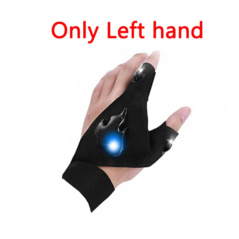 Rechargeable LED Flashlight Gloves