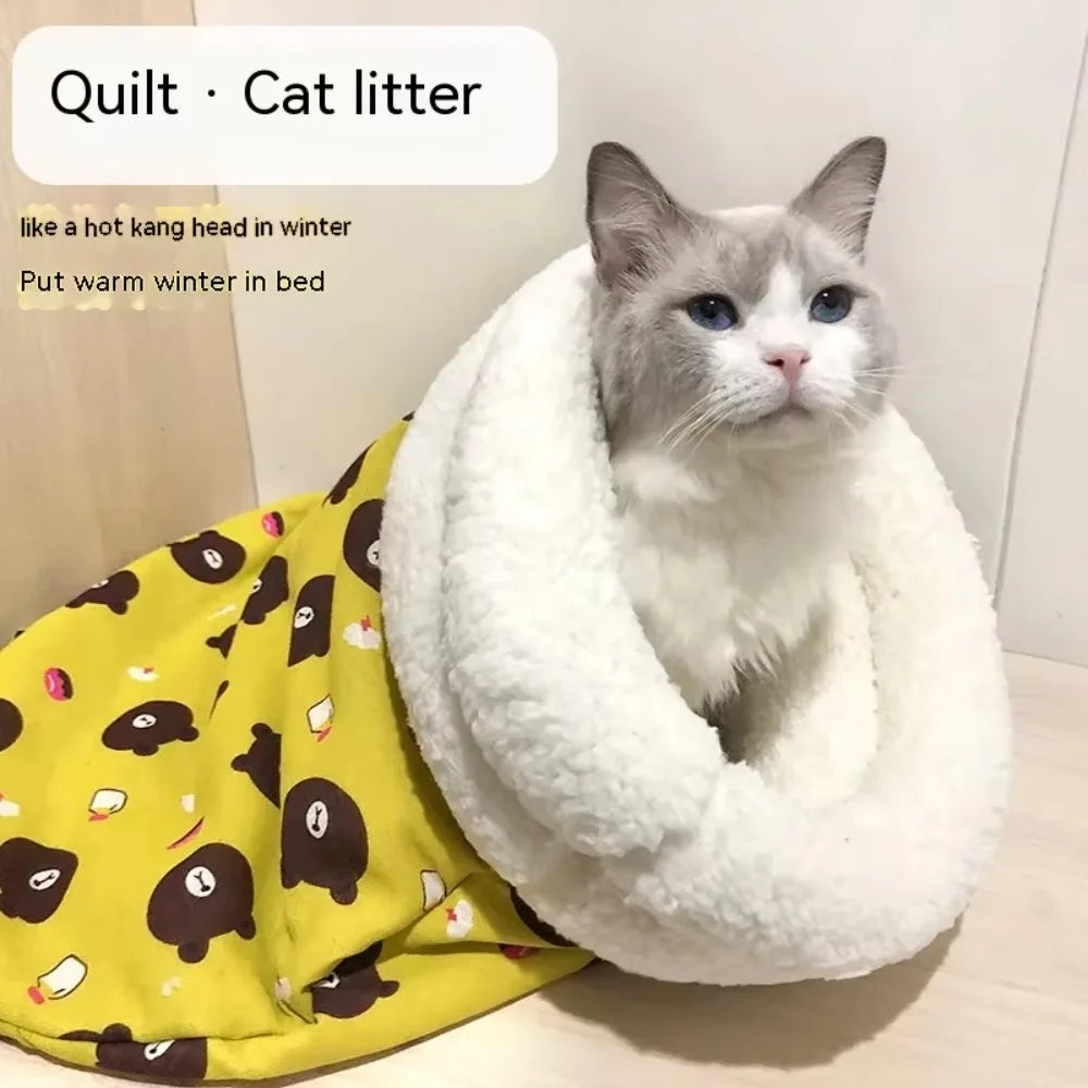 Warm and Cozy Cat Sleeping Bag Nest