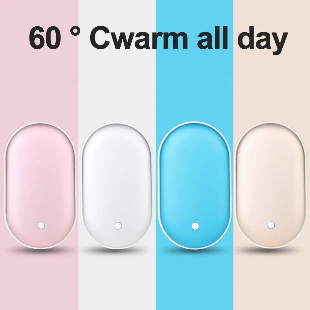 2-in-1 Rechargeable Hand Warmer & Power Bank