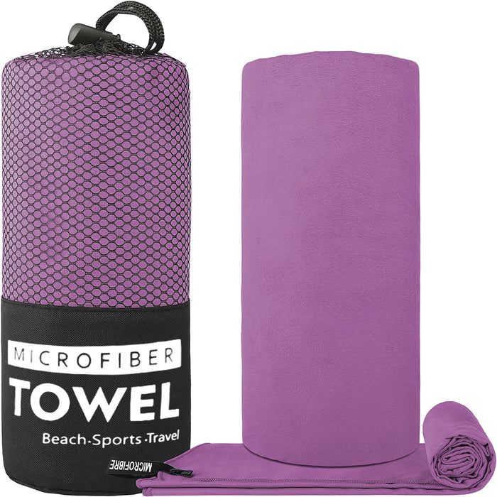 Quick-Dry Microfiber Sports Towel for Travel & Outdoor Activities