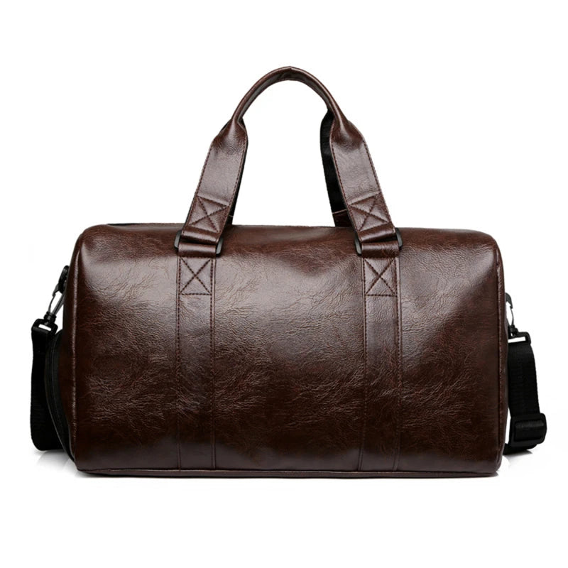 Gym Bag Leather Sports Bags Dry Wet Bags For Men Women Training for Shoes Fitness Yoga Travel Storage Luggage Shoulder Sport Bag
