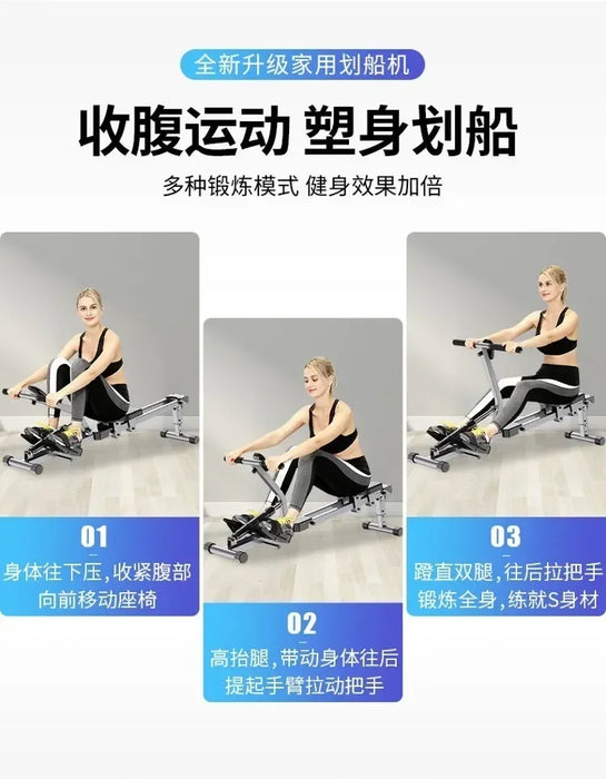 Home Rowing Machine with Magnetic Resistance