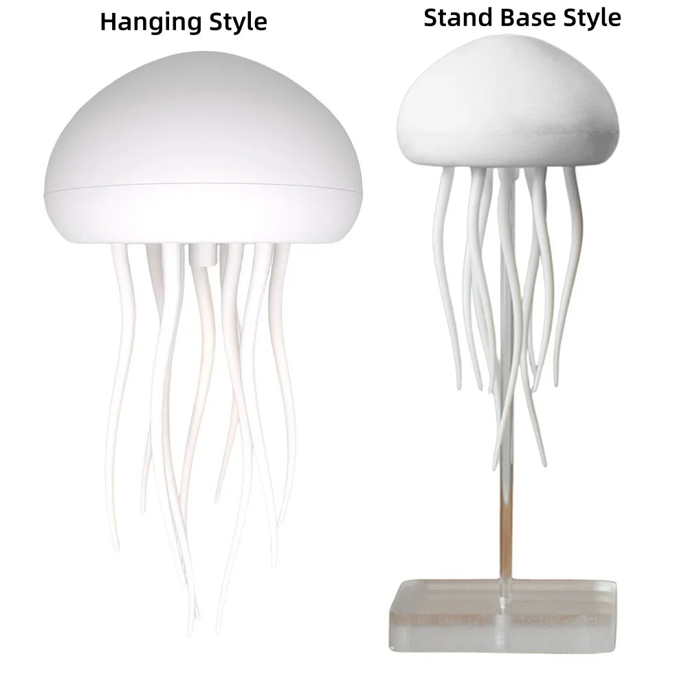 Creative Jellyfish Pendant Light – Voice-Controlled, USB Rechargeable Bedside Lamp