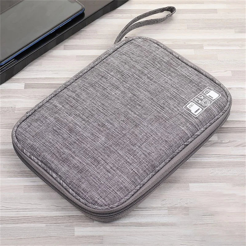 Portable Travel Cable Organizer Bag