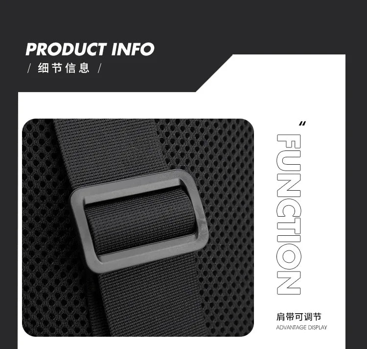 Men’s Waterproof Nylon Crossbody Chest Bag – Casual Anti-Splash Shoulder Sling Backpack