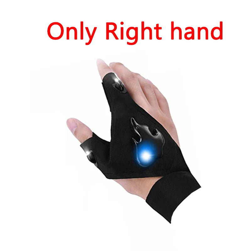 Rechargeable LED Flashlight Gloves