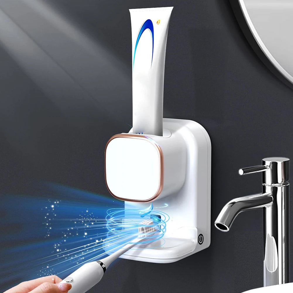 Automatic Toothpaste Dispenser - USB Rechargeable & Self-Adhesive Squeezer