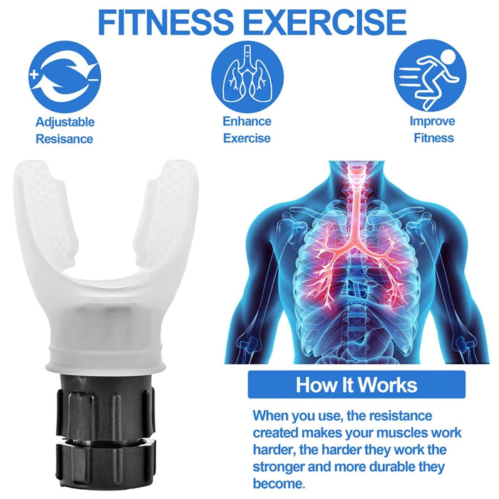 Breathing Trainer – Adjustable Lung Capacity Exerciser