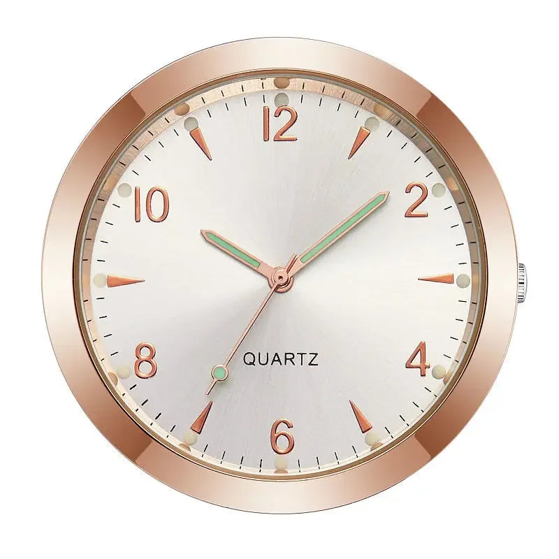 Luminous Car Dashboard Clock – Waterproof Mini Timepiece