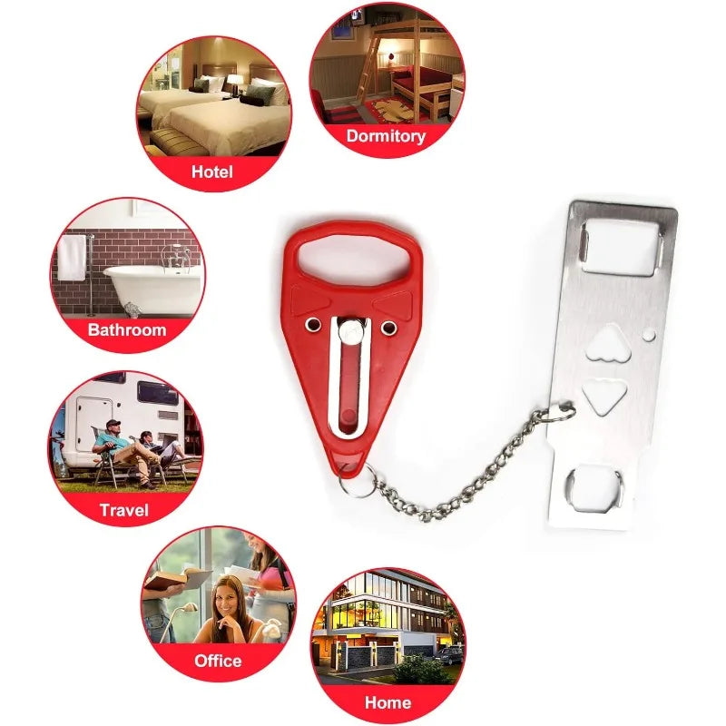 Portable Door Lock for Privacy & Safety