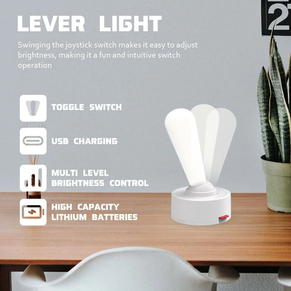 Lever Lamp with Shake Toggle Switch - Fun Bedside Table Lamp