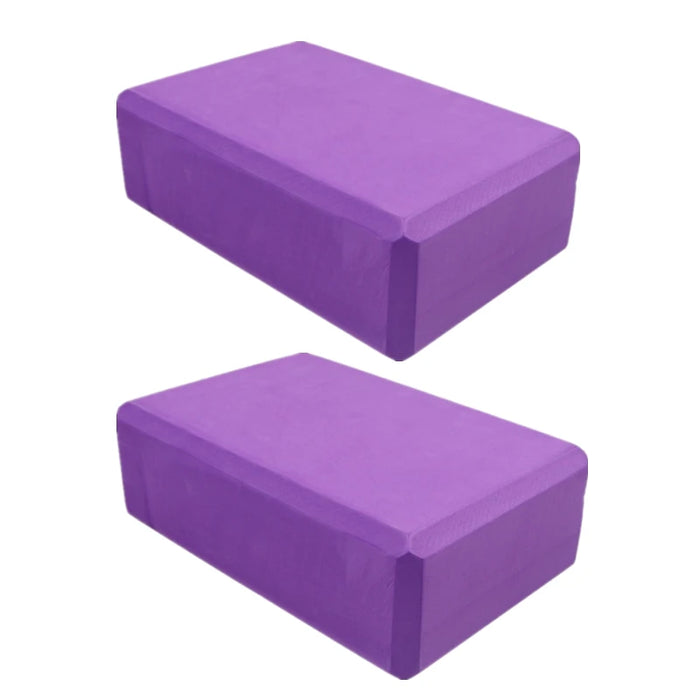 2PCS EVA Yoga Blocks – Foam Fitness Brick for Stretching, Yoga, and Body Shaping