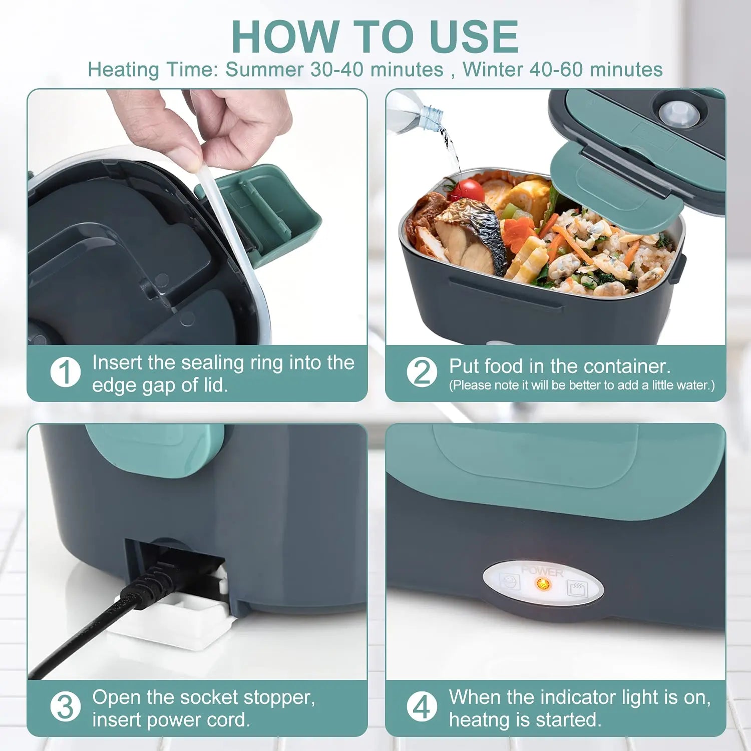 Portable Electric Heated Lunch Box