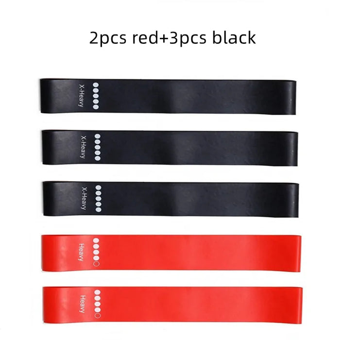 5Pcs/Set Yoga Resistance Bands – Elastic Bands for Pilates, Strength Training, and Workout