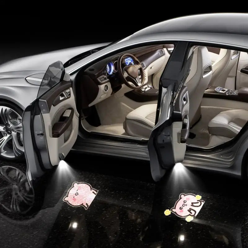 Animated 3D Car Door Welcome Light