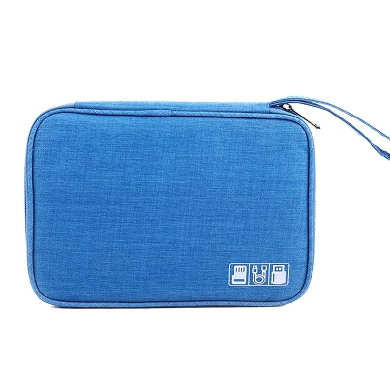 Portable Travel Cable Organizer Bag